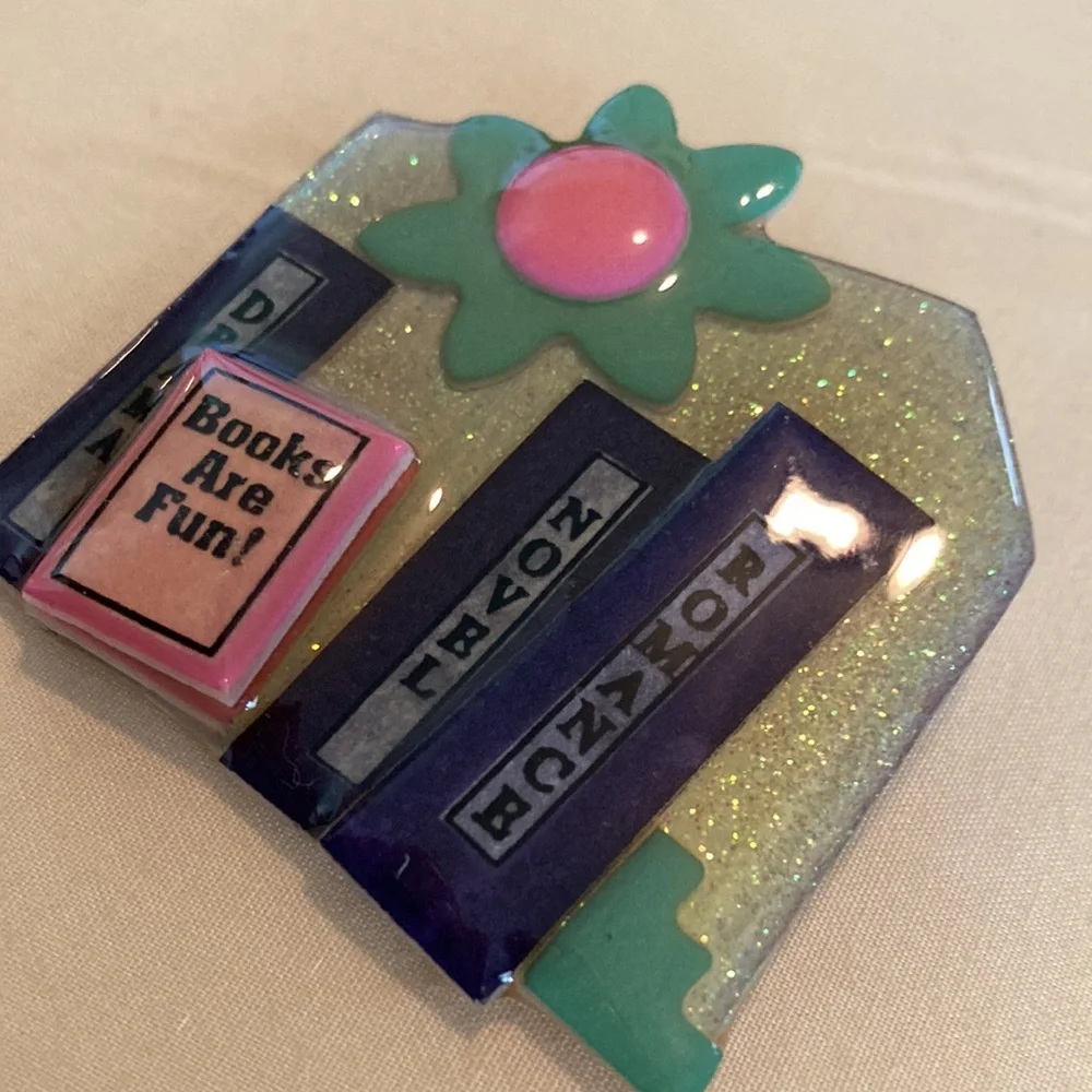 Lucinda Book pin brooch